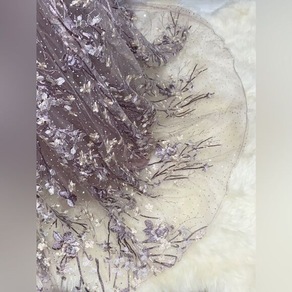 Mac Duggal Beaded & Floral-Embroidered Gown size 10 - Picture 12 of 14